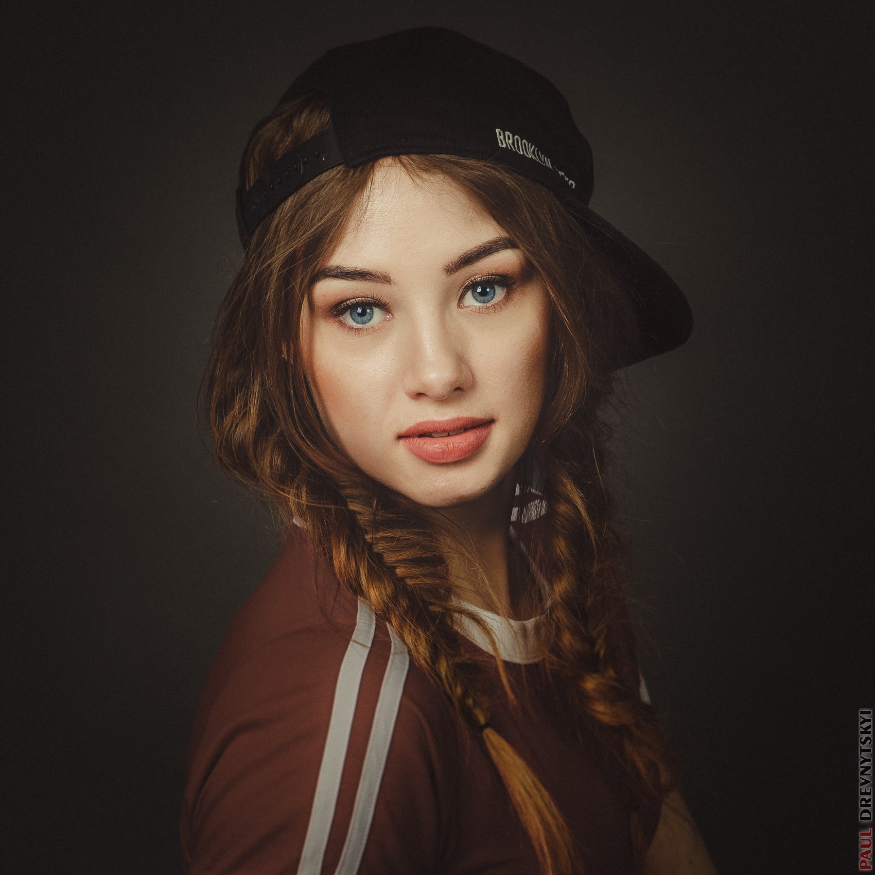 studio portrait woman headshot, girl face smile photo photoshoot color, vintage, drevnytskyi, ukraine